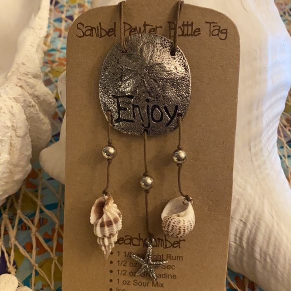 Pewter bottle tag - Picture 2 of 2